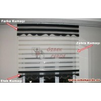 Farbalı Zebra Perde